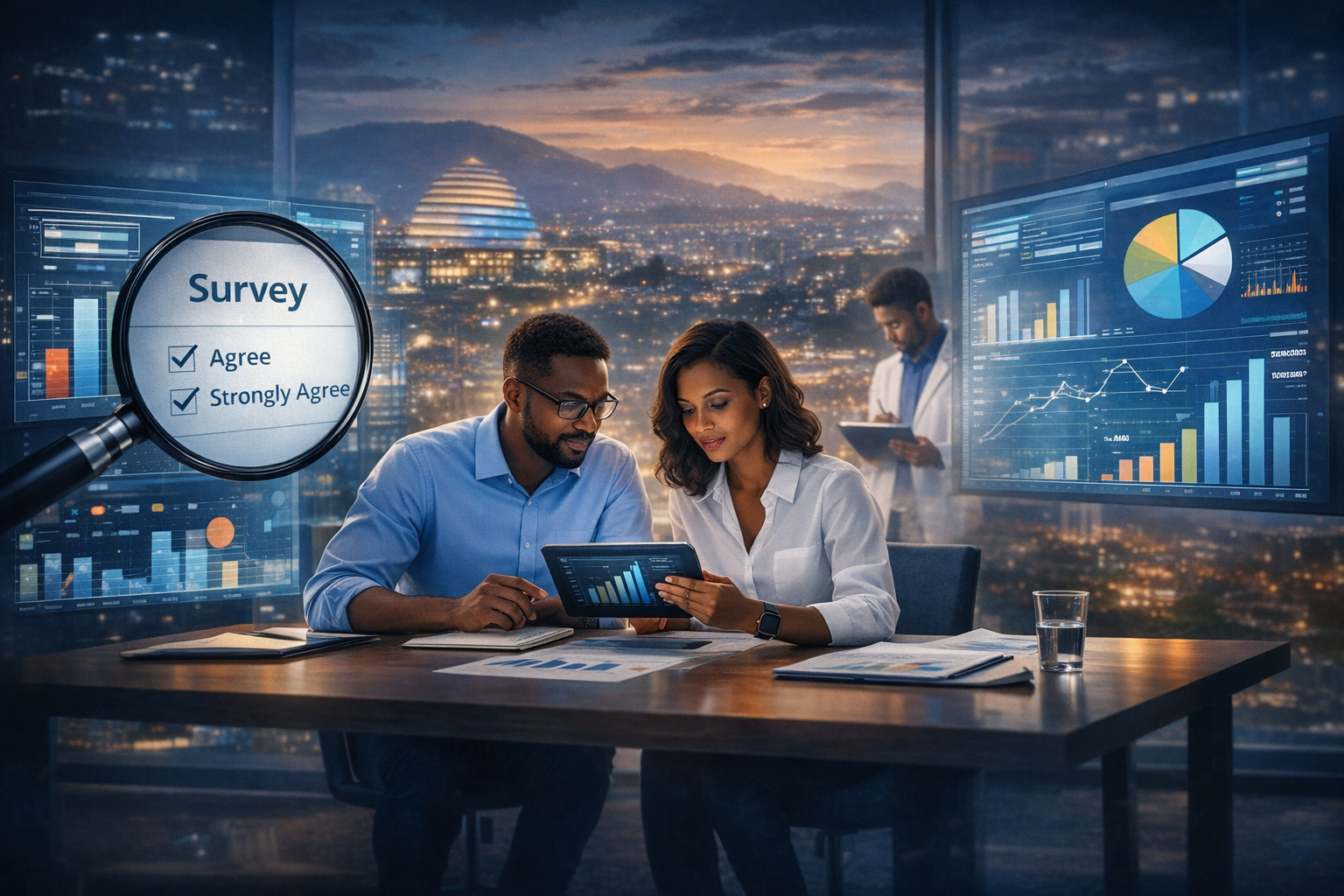 Hero Abstract Data Visualization